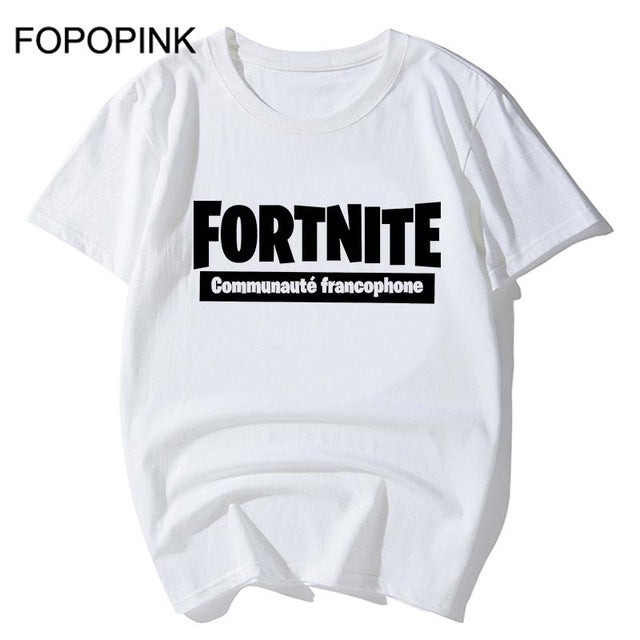 Fortnite T Shirt Men Cotton Pullover Casual Game Tshirt Loose Tee Shirt Homme Battle Royale Print T-Shirt Camisa Masculina Z45